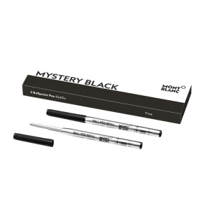 Montblanc Kugelschreiber-Mine – Schwarz, F, geruchsarm, 2 Stk.