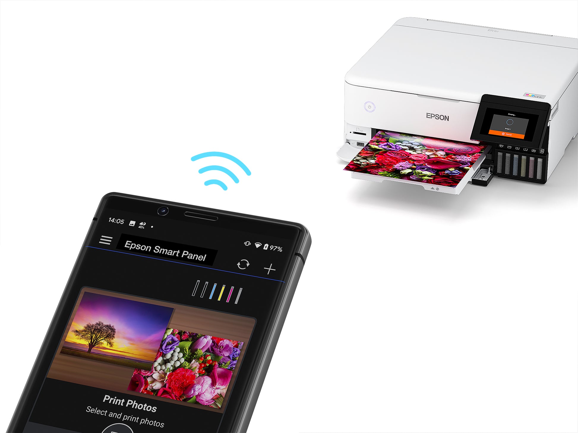 Epson EcoTank ET-8500 – Farbiges Tintenstrahl-MFP, 3-in-1