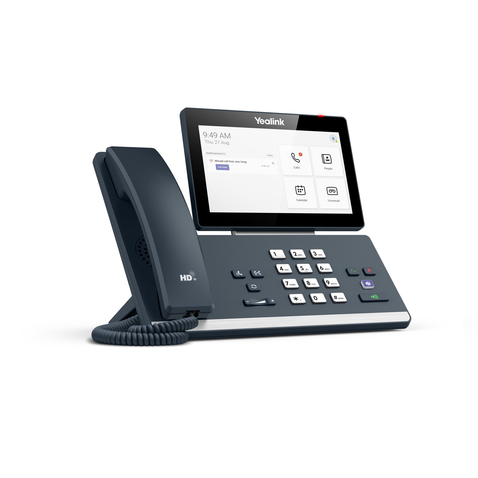 Yealink MP58 – WLAN-Telefon (Handgerät), für Microsoft Teams, Grau