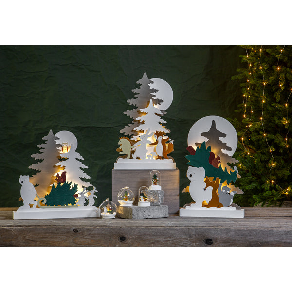 Star Trading Dekorationsfigur – Ø 8 × 9 cm – LED, warmweiss, batteriebetrieben, mehrfarbig
