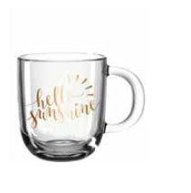 LEONARDO Kaffeetasse – 400 ml, Ø 9 cm, H 15 cm, Kalk-Natron-Glas, spülmaschinenfest, mikrowellengeeignet