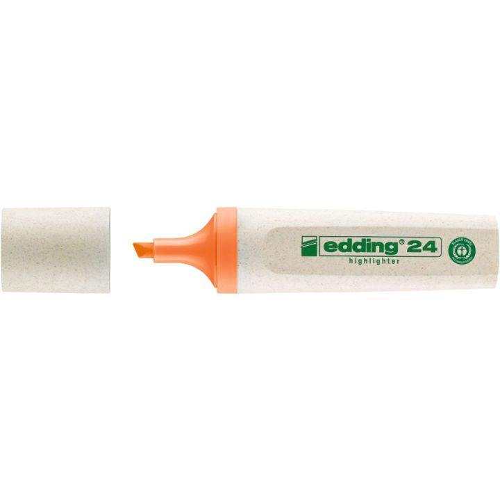 Edding EcoLine Textmarker Orange – Keilspitze, 2–5 mm, nachfüllbar, Blauer Engel