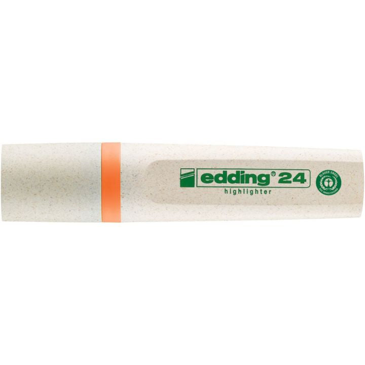 Edding EcoLine Textmarker Orange – Keilspitze, 2–5 mm, nachfüllbar, Blauer Engel