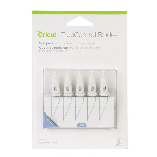 Cricut TrueControl – Ersatzklinge, 5 Stück, Edelstahl, Blau – für Cricut Joy Xtra