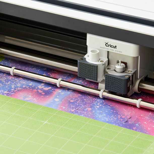 Cricut Aufbügelfolie – Aquarell Grün – 13,9 × 121,9 cm – für Cricut JOY Schneideplotter