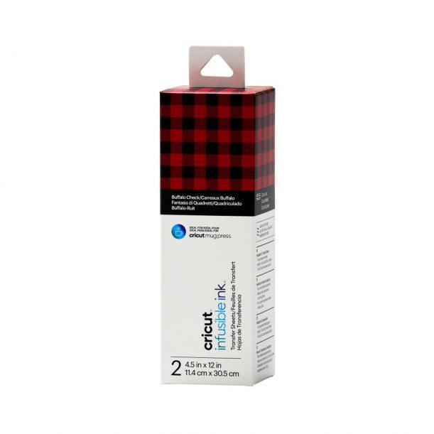Cricut Aufbügelfolie Selbstklebend – Buffalo Check – 13,9 × 121,9 cm – für JOY Schneideplotter