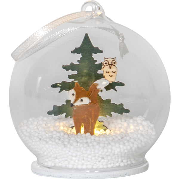 Star Trading Dekorationsfigur – Ø 8 × 9 cm – LED, warmweiss, batteriebetrieben, mehrfarbig