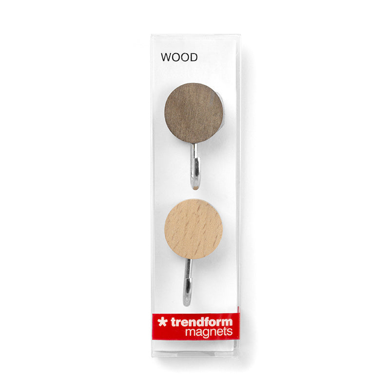Trendform Haken – Holz/Neodym – natur/holz (– 0,2 kg) – Ø 25 × 43 mm