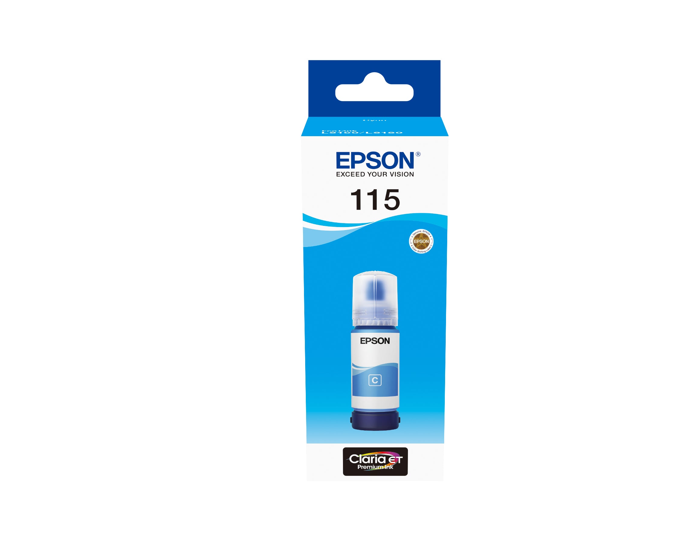 Epson 115 Cyan Tintenpatrone (Original) – 70 ml – für Epson EcoTank L8180/L8160