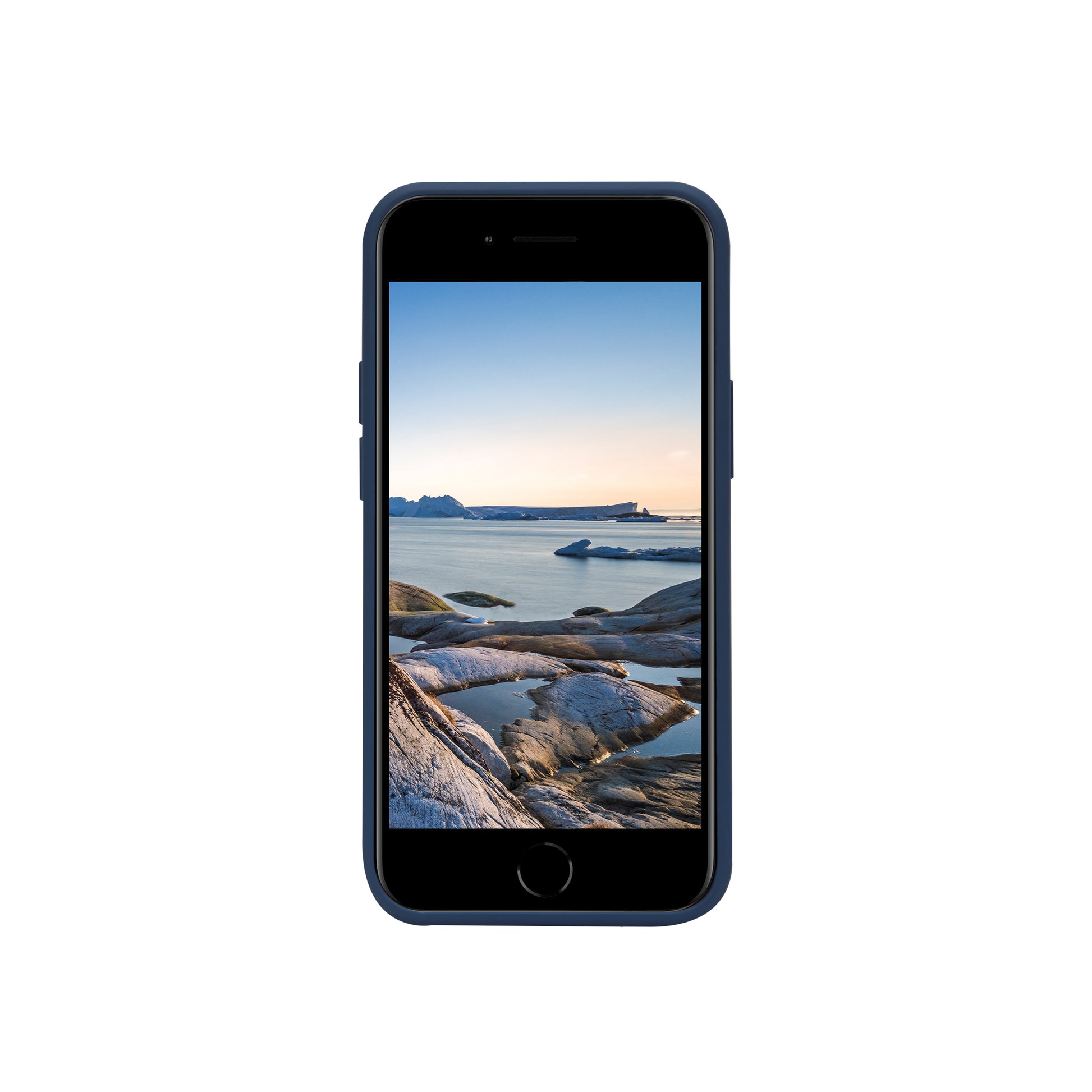 dbramante1928 Greenland Backcover – für Apple iPhone SE/8/7, Recycelbarer Kunststoff, Blau