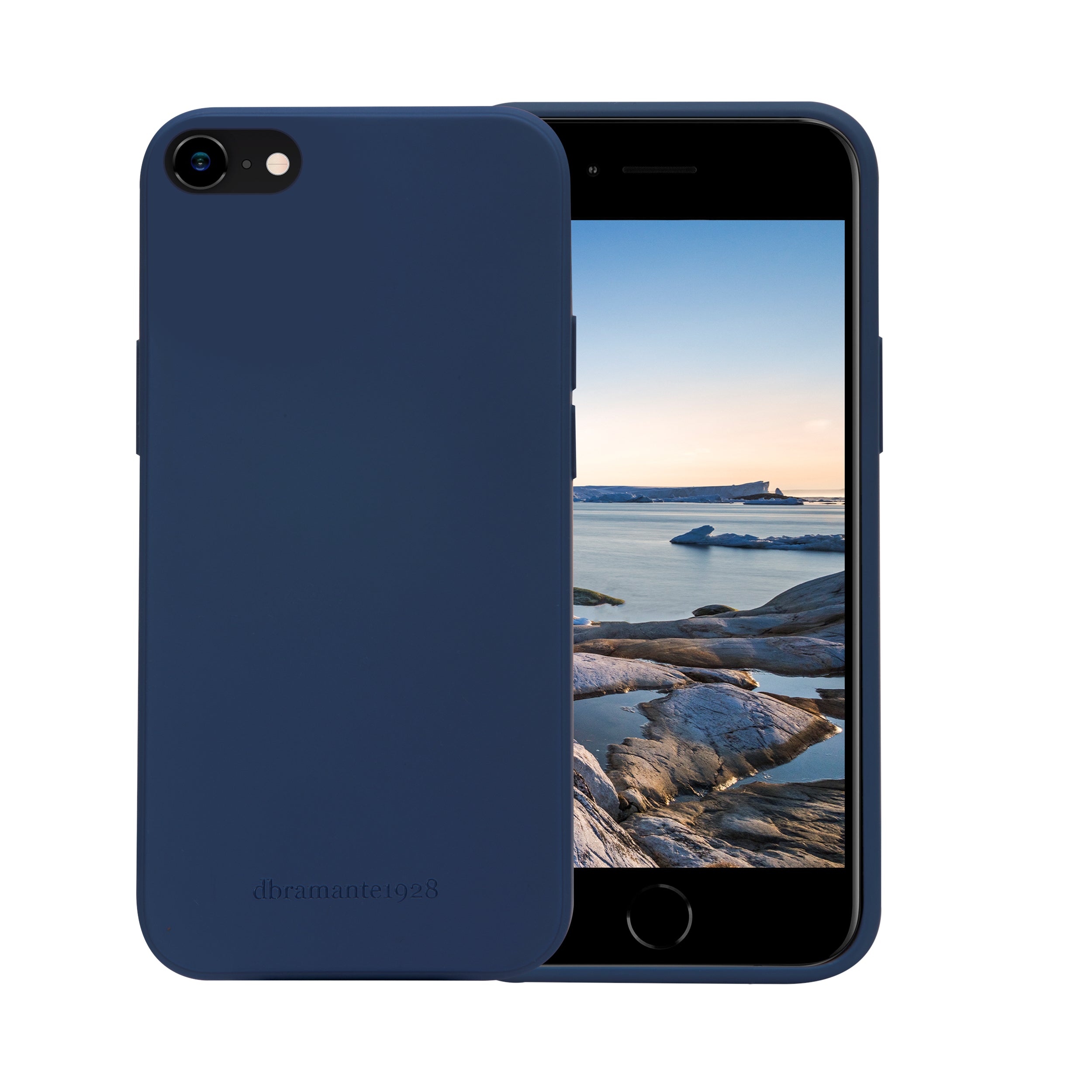 dbramante1928 Greenland Backcover – für Apple iPhone SE/8/7, Recycelbarer Kunststoff, Blau