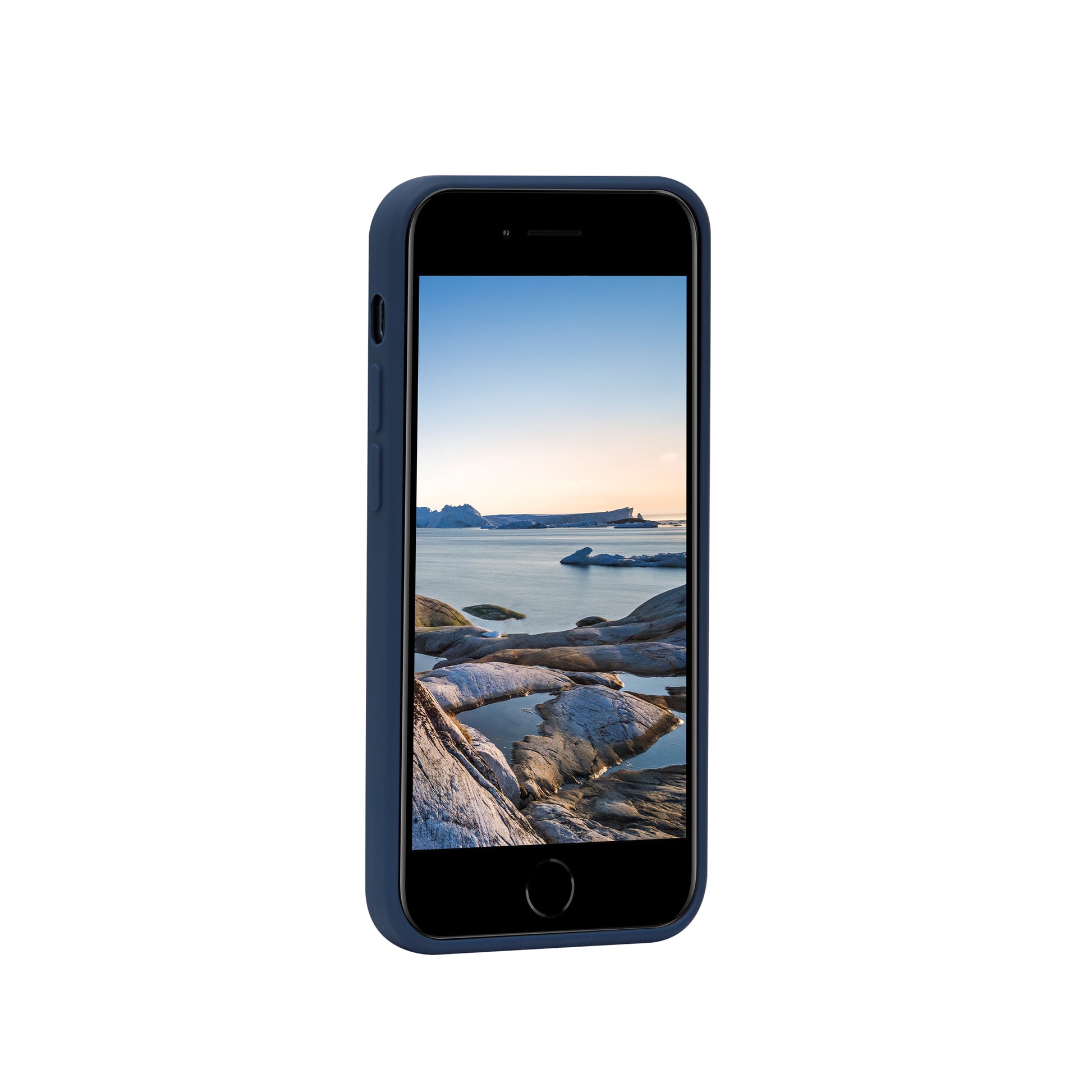 dbramante1928 Greenland Backcover – für Apple iPhone SE/8/7, Recycelbarer Kunststoff, Blau