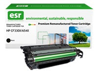 esr 654X Schwarzer Toner – Kompatibel XL – 20'500 Seiten – für HP