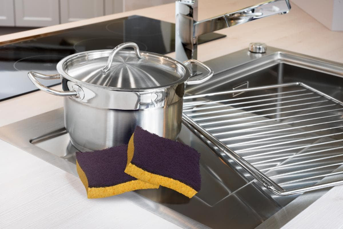 Scotch-Brite Naturschwamm – Rechteckig, für Grill, mehrfarbig, 2 Stk.