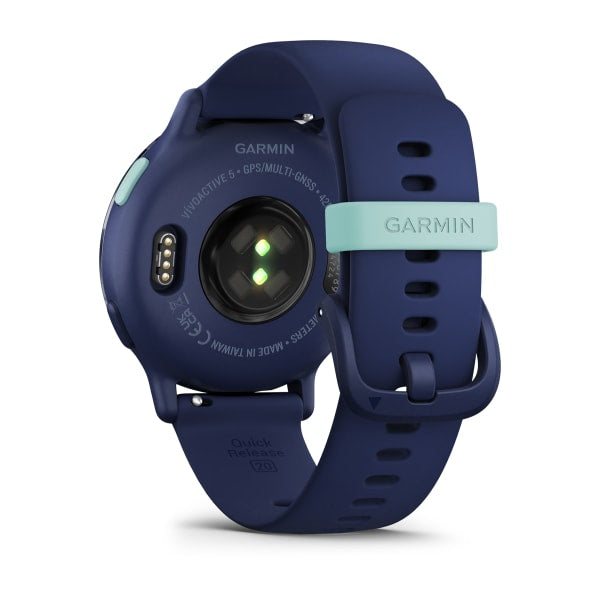 Garmin Vivoactive 5 – GPS-Smartwatch – 42,2 mm, 1,2", GPS, WLAN, AMOLED, Gorilla Glass, 5 ATM, Kapitänsblau