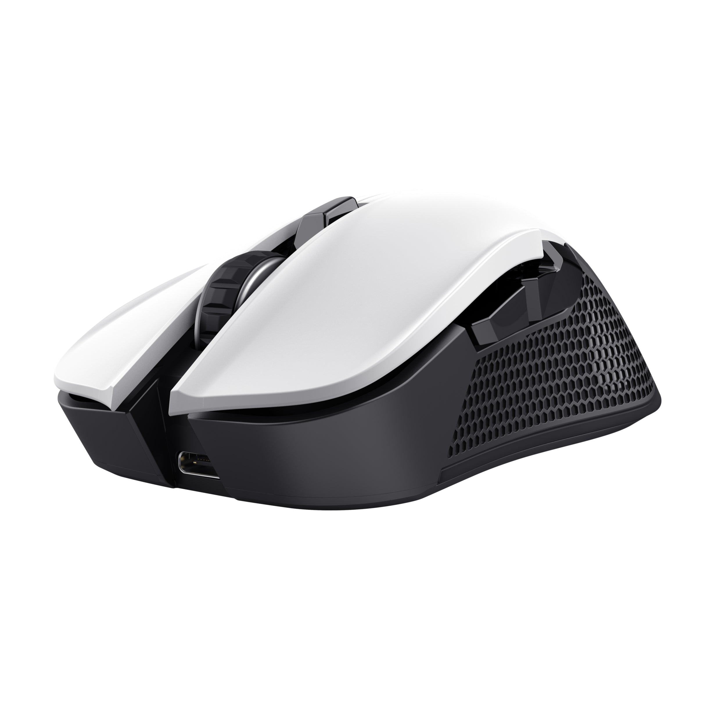 Trust GXT 923W YBAR – Gaming-Maus – Kabellos (2,4 GHz), 7200 DPI, RGB-Beleuchtung, rechts, Weiss