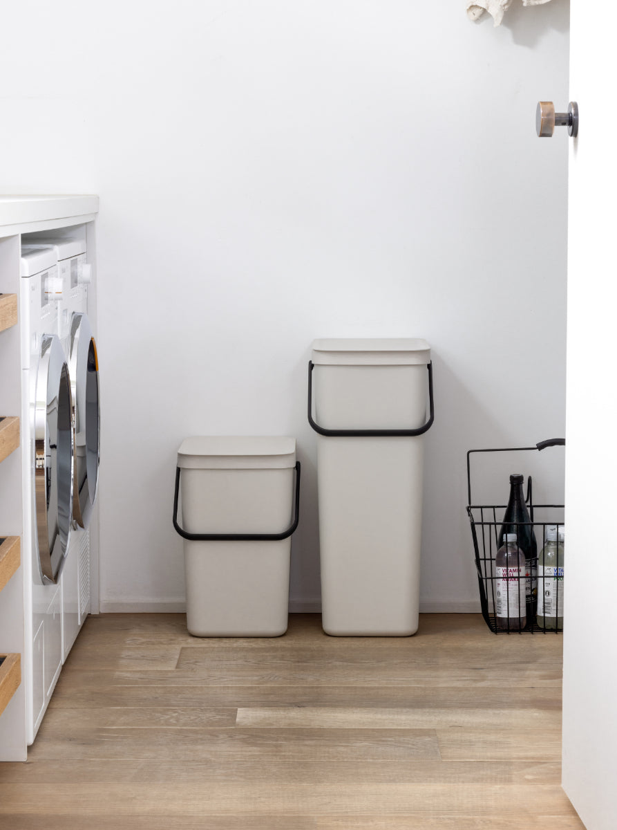 Brabantia Recyclingbox – 25 l – Recycling-Kunststoff, rechteckig – Beige