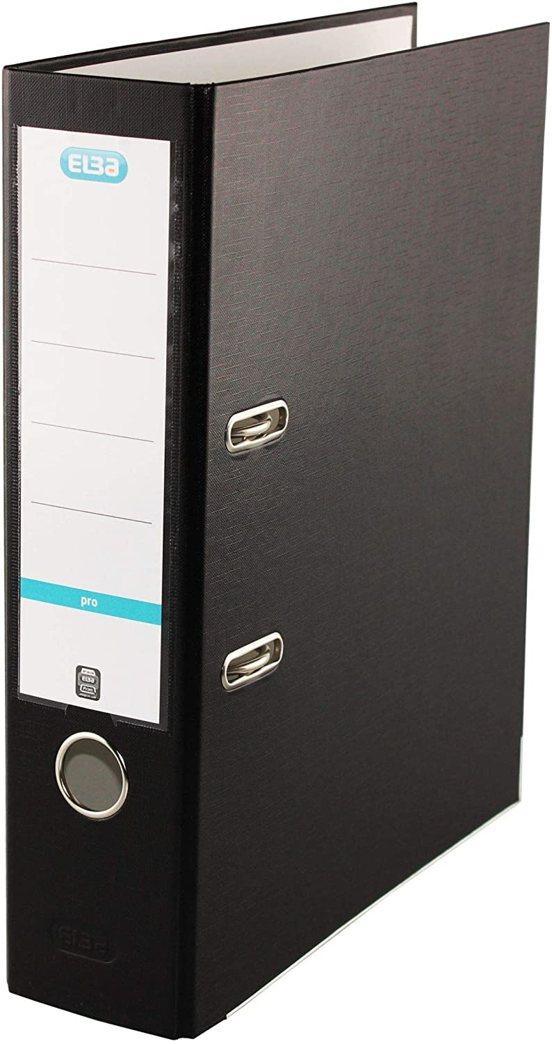 Elba smart Ordner – für A4 – Rückenbreite 8 cm – schwarz