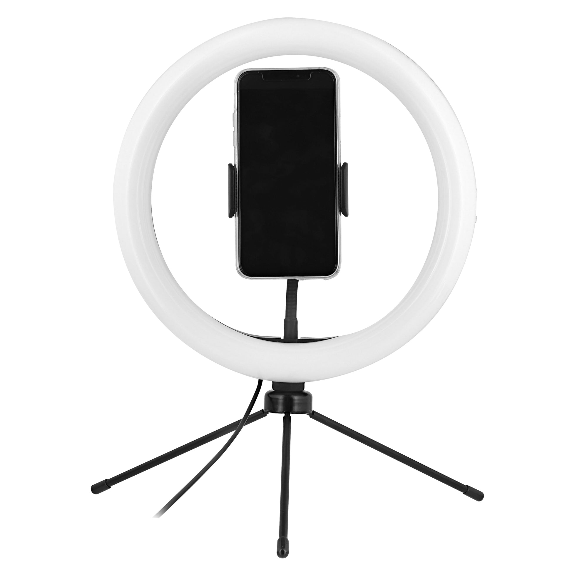 T'nB Influence LED-Ring 10" – 128 LEDs, 6000 K – mit Stativ, USB, Bluetooth-Fernbedienung – für Smartphones