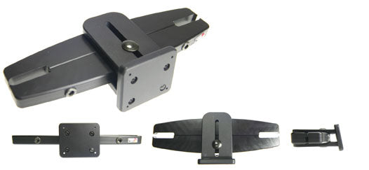 Brodit Kopfstützenhalterung – für universelle Geräte bis 183 mm (max. Innenbreite 123 mm) – schwarz