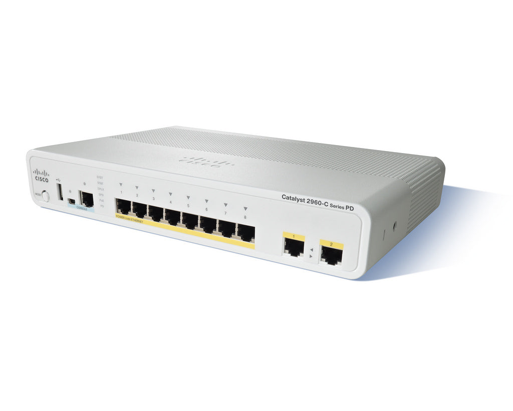 Cisco WS-C2960CPD-8PT-L – Managed Switch – 10×10/100, L2, PoE