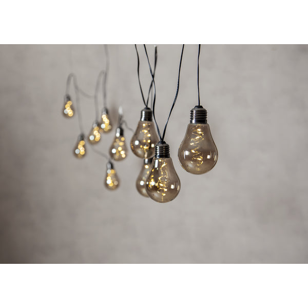 Star Trading Lichterkette Glow Smoke – 3,6 m – 0,96 W – Warmweiss, 3000 K – IP44 – Netzbetrieb