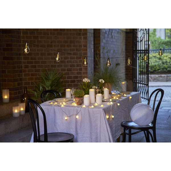 Star Trading Lichterkette Glow Smoke – 3,6 m – 0,96 W – Warmweiss, 3000 K – IP44 – Netzbetrieb