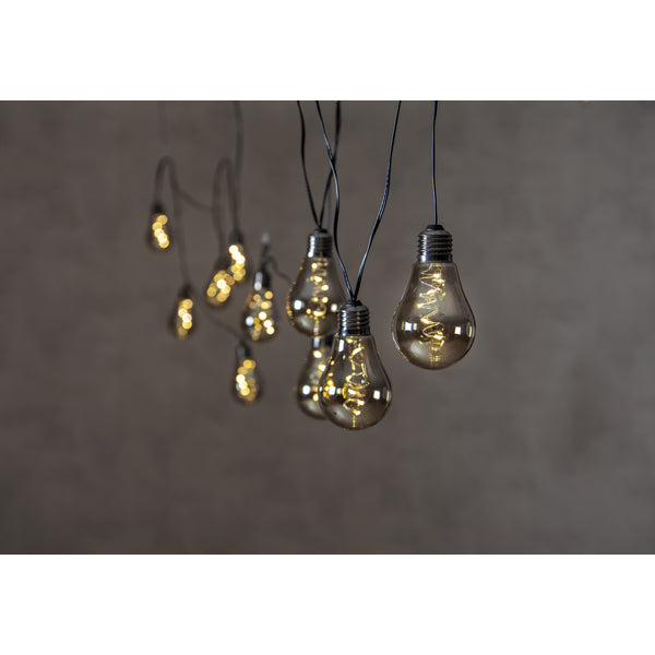 Star Trading Lichterkette Glow Smoke – 3,6 m – 0,96 W – Warmweiss, 3000 K – IP44 – Netzbetrieb