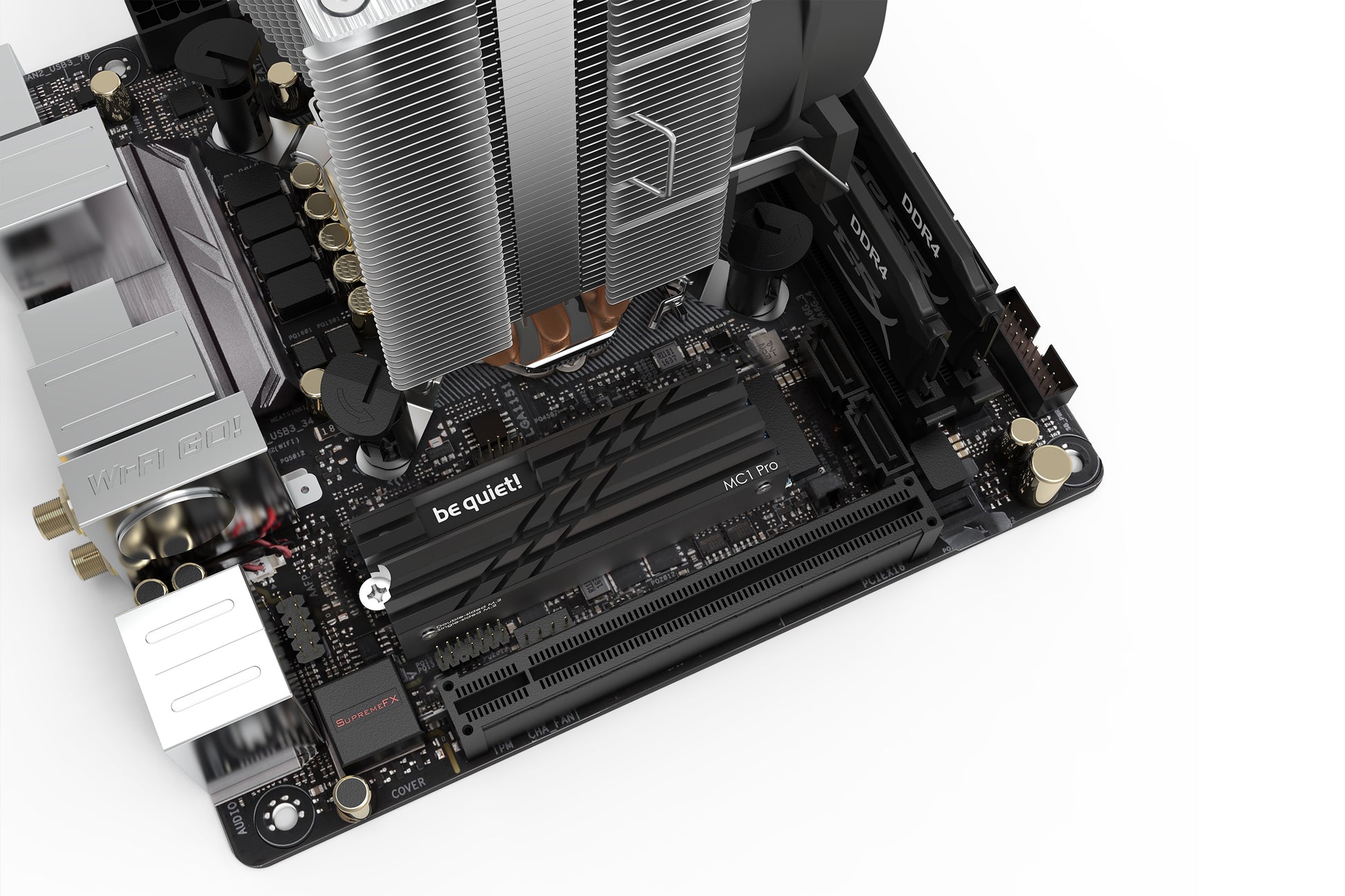 be quiet! be quiet MC1 PRO – M.2-Kühlkörper (passiv), für M.2-SSD, Schwarz