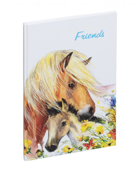 Pagna Pferde Idylle Freundebuch – 150 × 220 mm – 60 Seiten – Deutsch, gebunden, laminierter Papiereinband