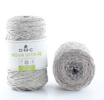 DMC Nova Vita 4 Garn Braun – Mittel, 250 g, 200 m, Nadel 5 mm, 80% Baumwolle/20% Polyester
