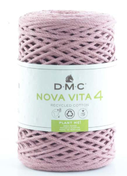 DMC Nova Vita 4 Garn Altrosa – 250 g, 200 m, Nadel 4 mm, 80% Baumwolle/20% Polyester, 1 Stk.