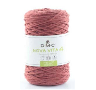 DMC Nova Vita 4 Garn Hellrot – 250 g, 200 m, Nadel 5 mm, 80% Baumwolle/20% Polyester