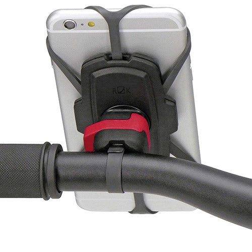 KLICKfix PhonePad CADDY – Fahrrad-/Motorrad-Halterung – Universal, Lenker, für Lenkerdurchmesser 6 cm – Schwarz