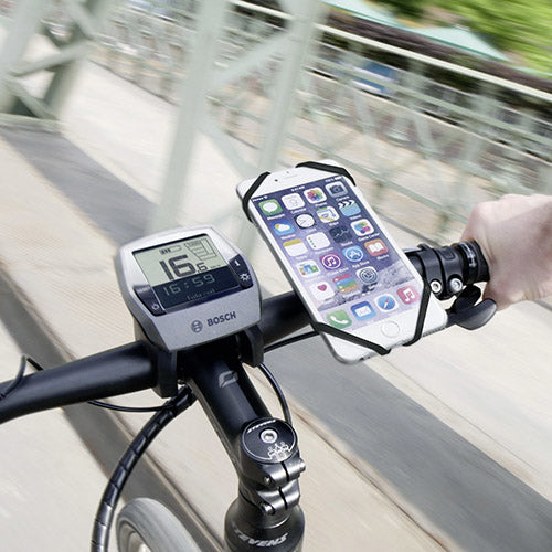 KLICKfix PhonePad CADDY – Fahrrad-/Motorrad-Halterung – Universal, Lenker, für Lenkerdurchmesser 6 cm – Schwarz