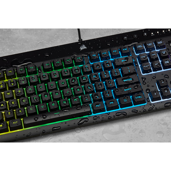 Corsair K55 RGB PRO – Tastatur, kabelgebunden (USB-A), CH-Layout (DE-CH), Fullsize (mit Ziffernblock)