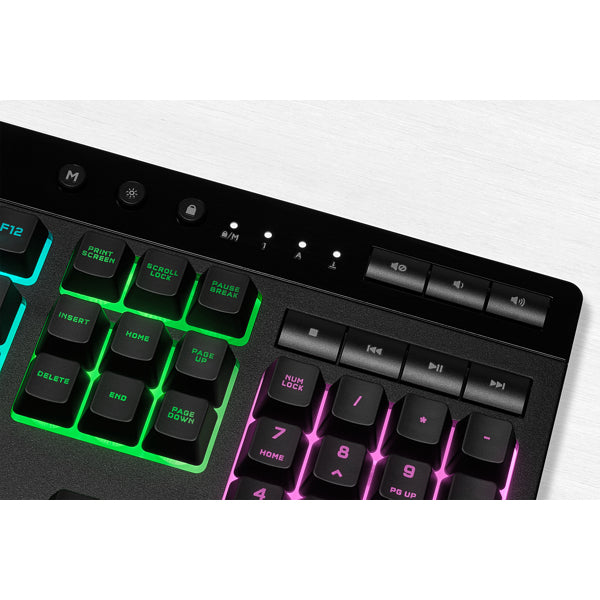 Corsair K55 RGB PRO – Tastatur, kabelgebunden (USB-A), CH-Layout (DE-CH), Fullsize (mit Ziffernblock)