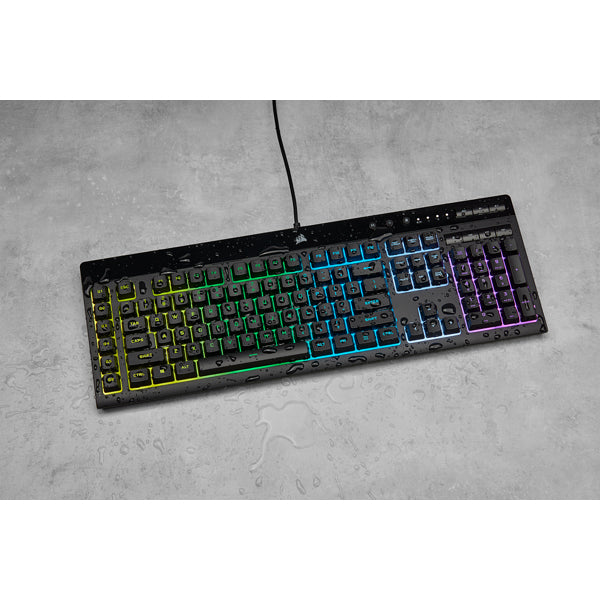 Corsair K55 RGB PRO – Tastatur, kabelgebunden (USB-A), CH-Layout (DE-CH), Fullsize (mit Ziffernblock)