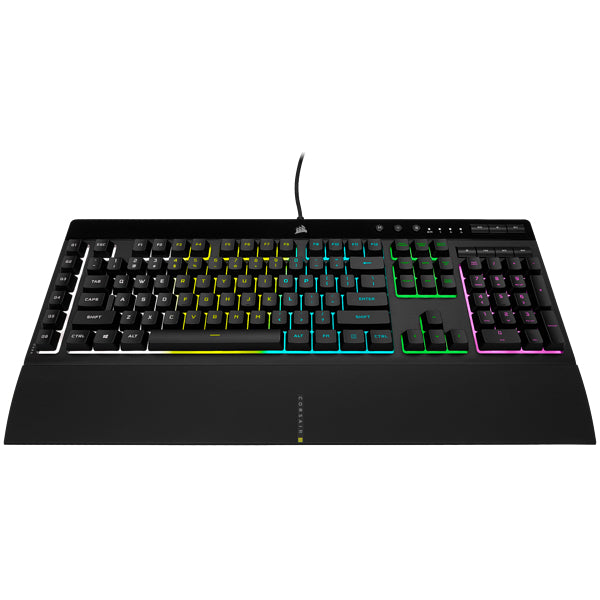 Corsair K55 RGB PRO – Tastatur, kabelgebunden (USB-A), CH-Layout (DE-CH), Fullsize (mit Ziffernblock)