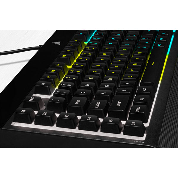Corsair K55 RGB PRO – Tastatur, kabelgebunden (USB-A), CH-Layout (DE-CH), Fullsize (mit Ziffernblock)