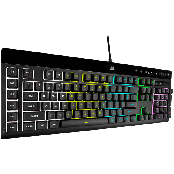Corsair K55 RGB PRO – Tastatur, kabelgebunden (USB-A), CH-Layout (DE-CH), Fullsize (mit Ziffernblock)