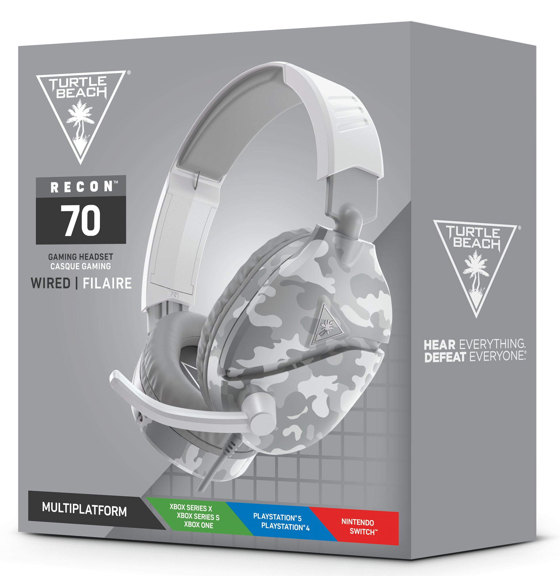 Turtle Beach Recon 70 – Over-Ear Gaming-Headset – 3,5 mm Klinke, 7.1 Surround – Camouflage – für PS5/PS4/Switch