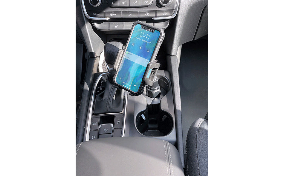 Gamber-Johnson Auto-Halterung, Klemmhalterung, 360° drehbar – für Smartphone – Schwarz