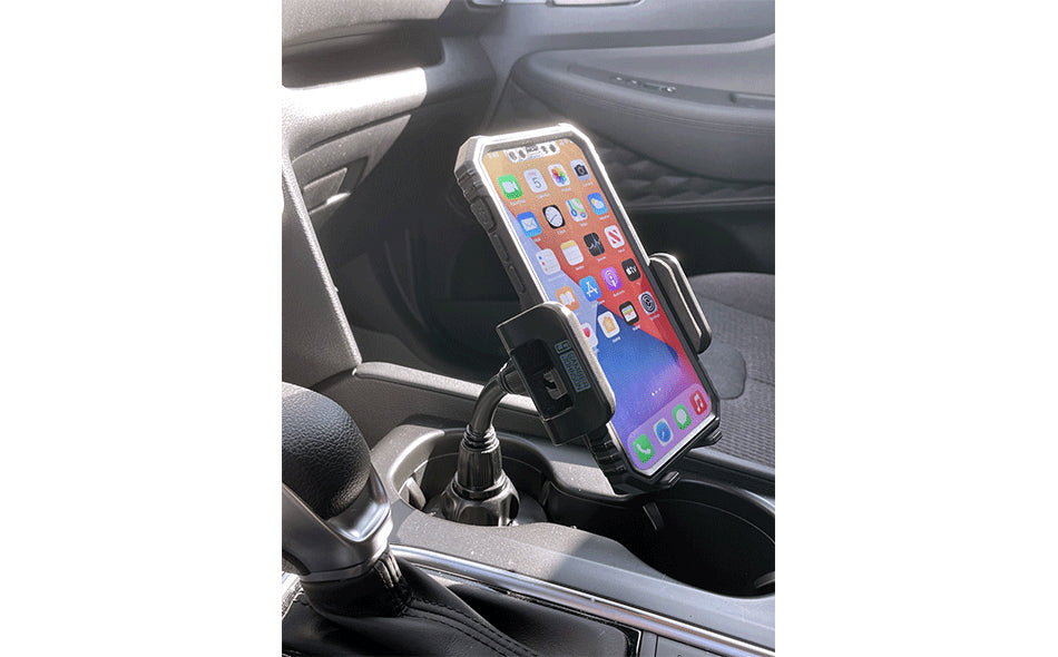 Gamber-Johnson Auto-Halterung, Klemmhalterung, 360° drehbar – für Smartphone – Schwarz