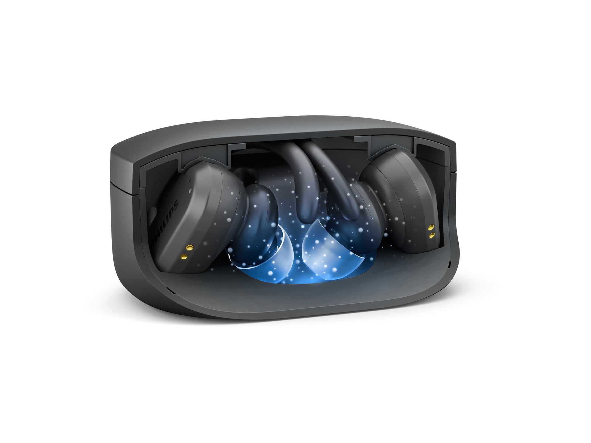 Philips TAA7306BK/00 – True Wireless In-Ear Kopfhörer – Bluetooth, UV-Reinigung – Schwarz – bis 24 h