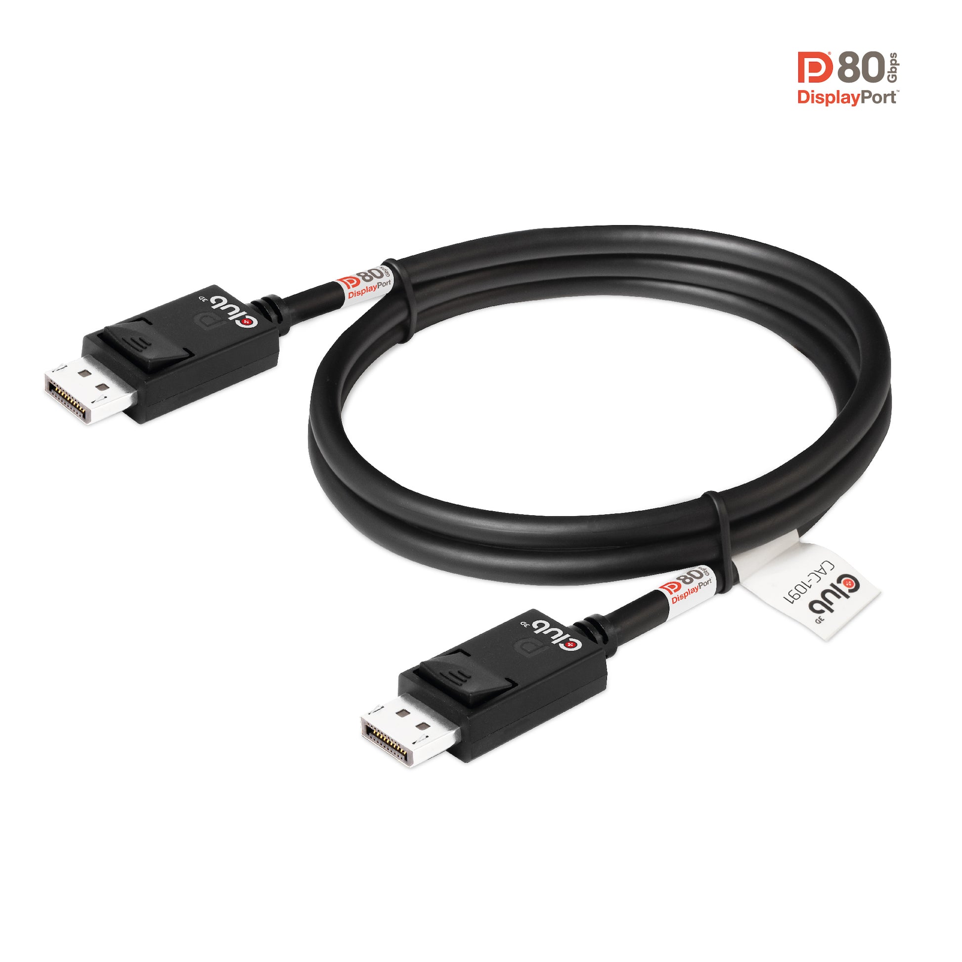 CLUB3D DisplayPort Kabel DP 2.1 8K 60 Hz – 1,2 m