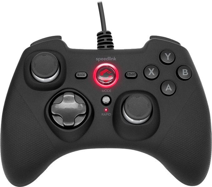 SPEEDLINK RAIT – Gamepad – USB (kabelgebunden), Vibration & Auto-Feuer, für PC, PS3 & Switch