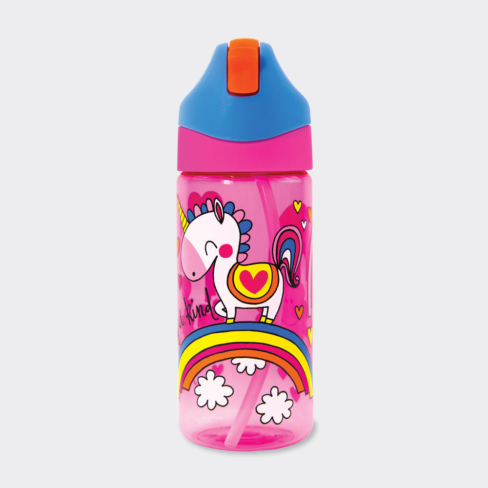 Rachel Ellen Designs Rachel Ellen STBOT6 Kindertrinkflasche 350 ml – mit Strohhalm, BPA-frei, Einhorn