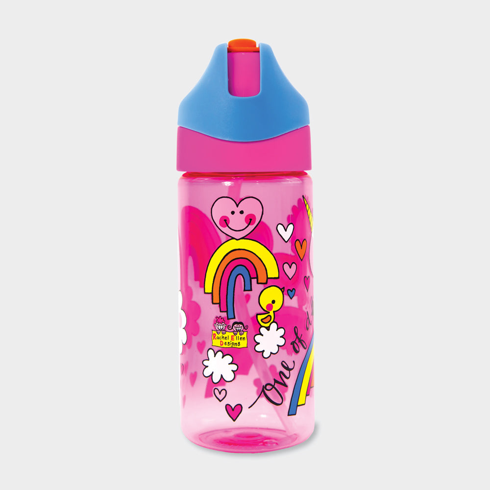 Rachel Ellen Designs Rachel Ellen STBOT6 Kindertrinkflasche 350 ml – mit Strohhalm, BPA-frei, Einhorn