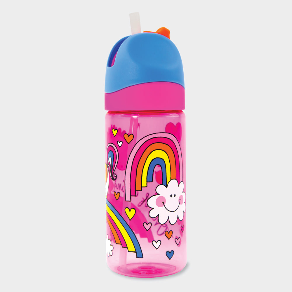 Rachel Ellen Designs Rachel Ellen STBOT6 Kindertrinkflasche 350 ml – mit Strohhalm, BPA-frei, Einhorn